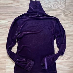 Vintage Henri Bendel Purple Velour Turtleneck